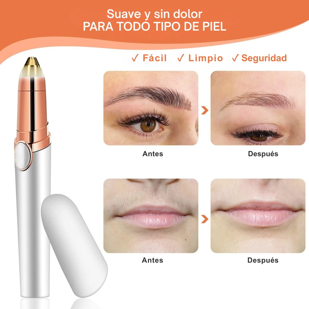Depiladora de cejas recargable